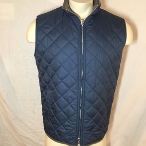 Peter Millar quilted Potomac vest navy blue mens M